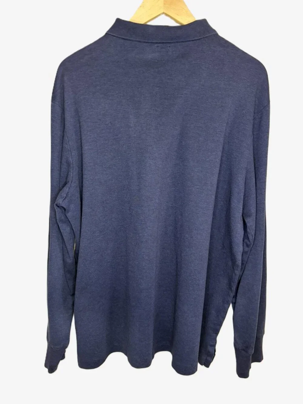 Polo Ralph Lauren Long Sleeve Polo Shirt XL Blue Classic Fit 100% Cotton Mens